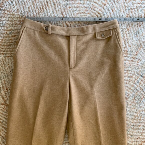 VINTAGE 90s RALPH by Ralph Lauren Wool Wide Leg Trousers Women's Size 8 RARE - Picture 6 of 11